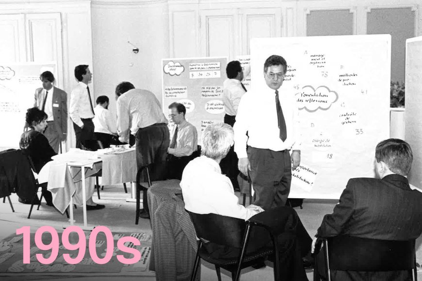 1990s: Metaplan continued to expand its business in France where major corporations were also among the clients.